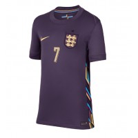 Camisa de Futebol Inglaterra Bukayo Saka #7 Equipamento Secundário Mulheres Europeu 2024 Manga Curta